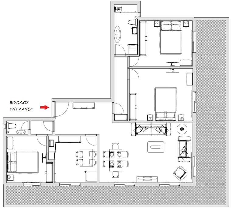 Spacious Flat Ideal For Families Athen Exterior foto